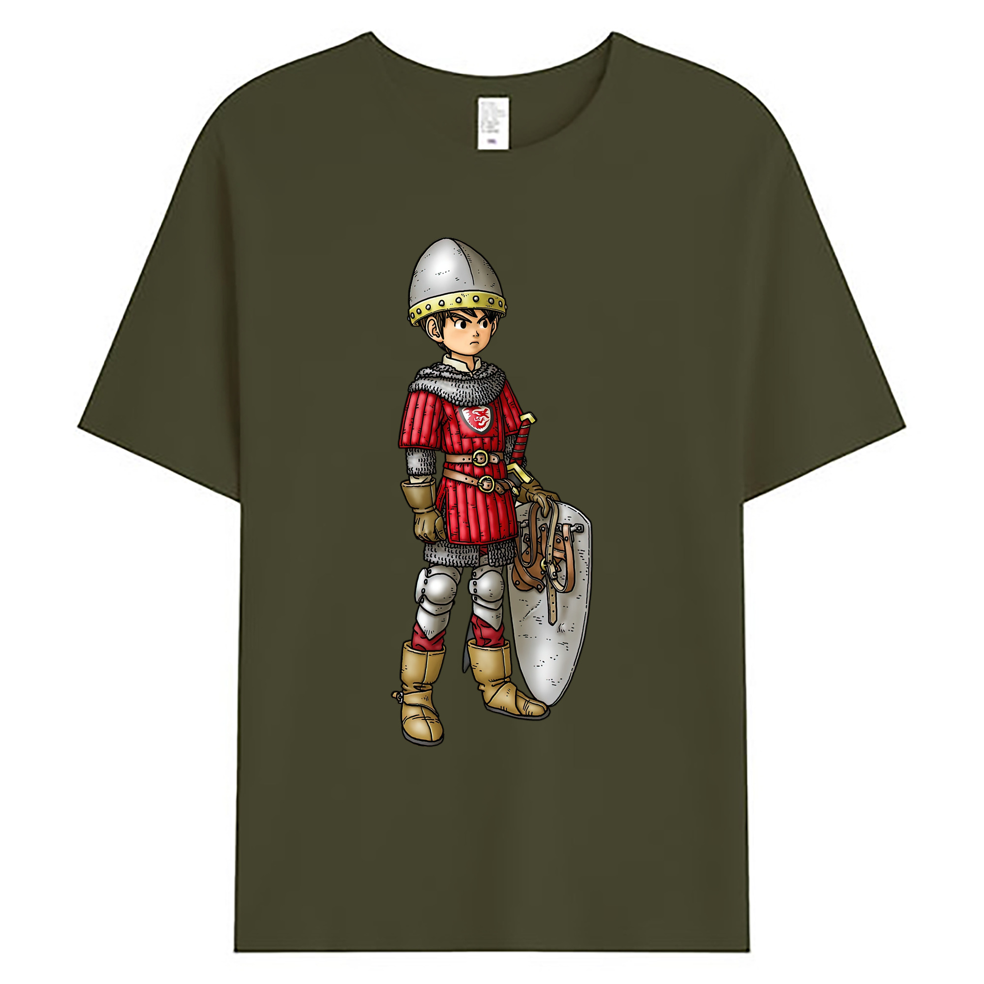 （画像用） ドラゴンクエスト Doragon Kuesuto Dragon Quest 綿100％ メンズ半袖Tシャツ｜肌触りやわらか＆通気性
